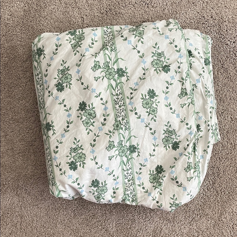 Hill House Green Vine King Duvet (FLAWED)